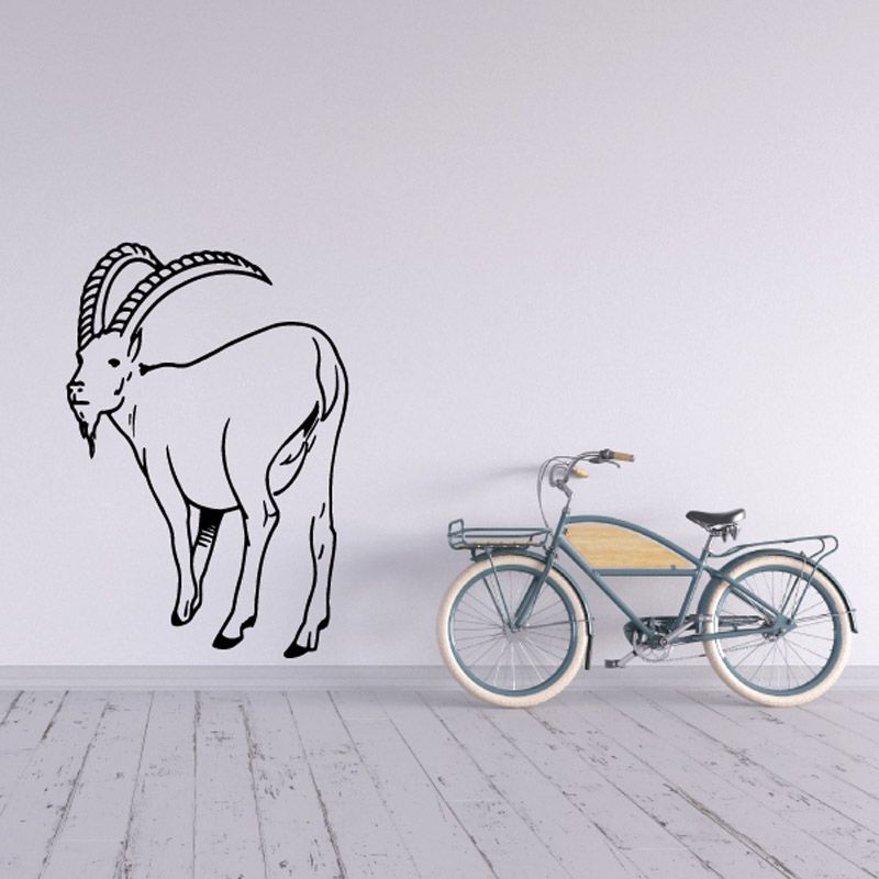 Image of Looking Back Ibex Decal