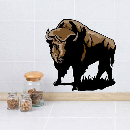 Image of Looking Bison Buffalo Sticker