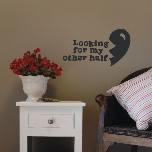 Image of Looking For My Other Half Wall Decal