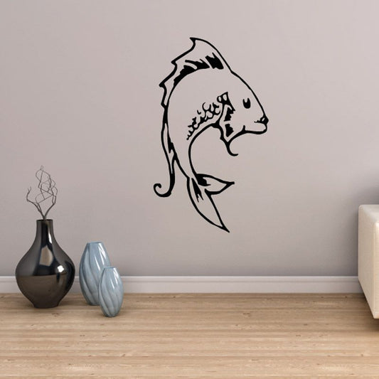 Image of Looking Koi Fish Decal