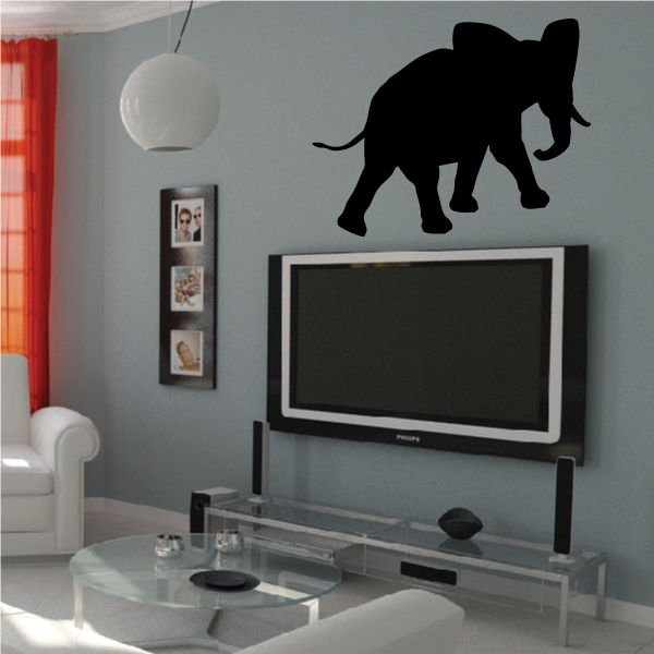 Image of Looking Over Walking Elephant Decal