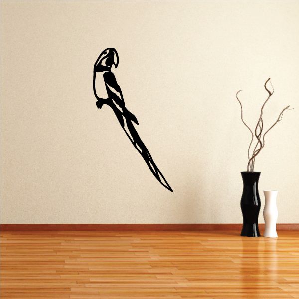 Image of Looking Parrot Decal