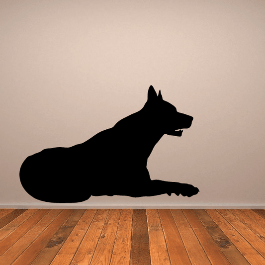 Image of Looking Wolf Silhouette Decal