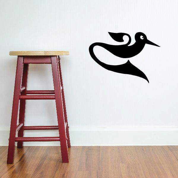 Image of Looping Design Bird Decal