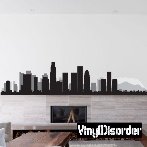 Image of Los Angeles California Skyline Decal