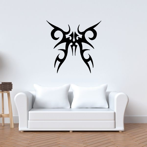 Image of Loud Tribal Mask Butterfly Decal