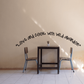 Wall decal with cursive quote: Love and cook with wild abandon