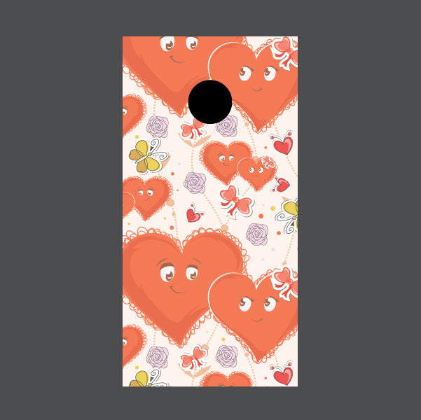 Image of Love Cornhole Board Wraps