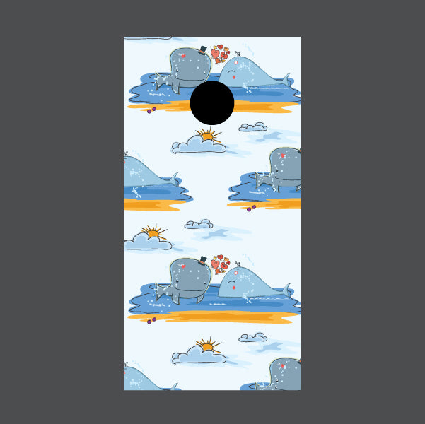 Image of Love Cornhole Board Wraps