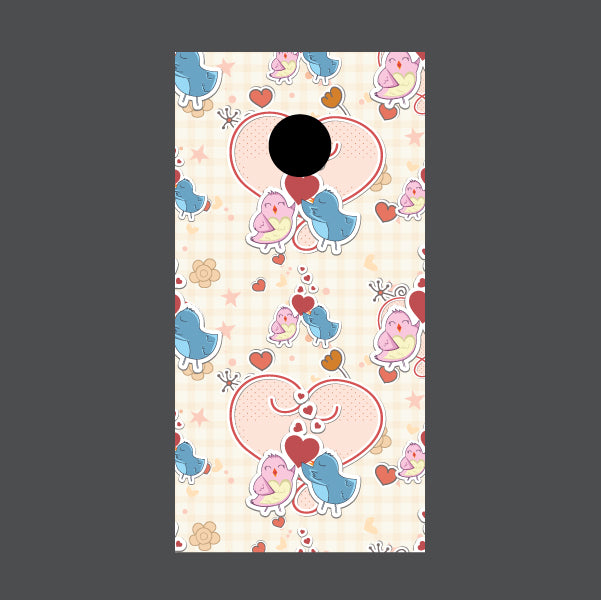 Image of Love Cornhole Board Wraps