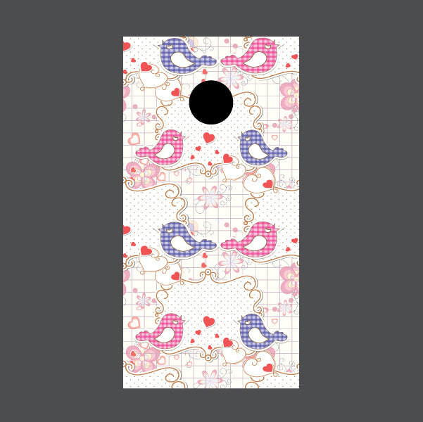 Image of Love Cornhole Board Wraps