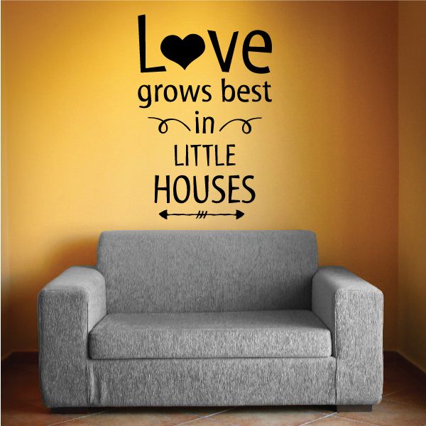 Image of Love Grows Best in Wall Decal