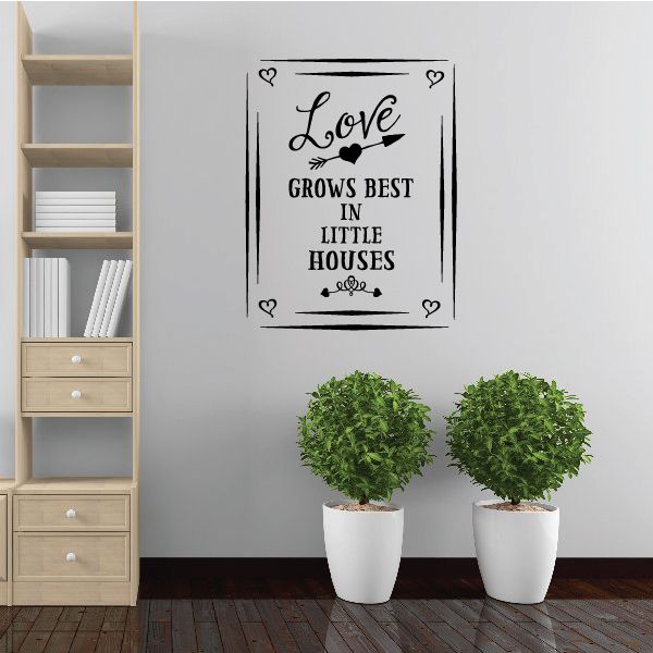 Image of Love Grows Best Wall Decal