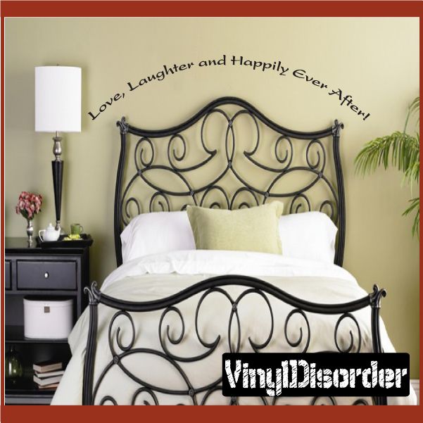 Image of Love Laughter and Happily Ever After Wall Decal