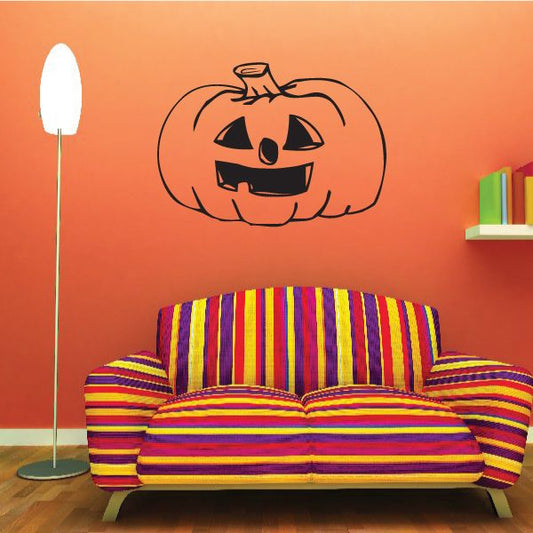 Image of Lumpy Jack-o-Lantern Halloween Decal