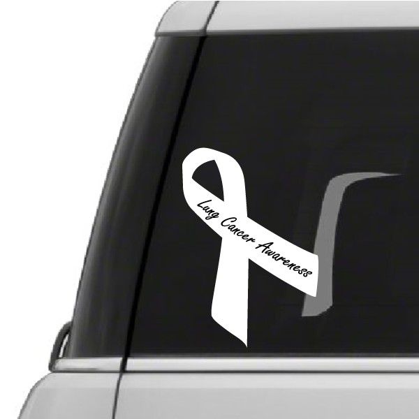 Image of Lung Cancer Vinyl Sticker