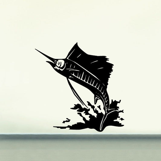 Image of Lunging Splash Marlin Decal