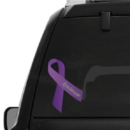 Image of Lupus Awareness Ribbon Vinyl Sticker