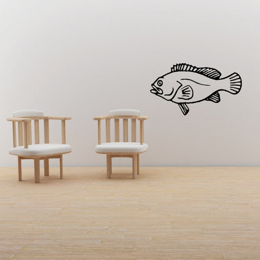 Image of Lurking Small Mouth Bass Decal