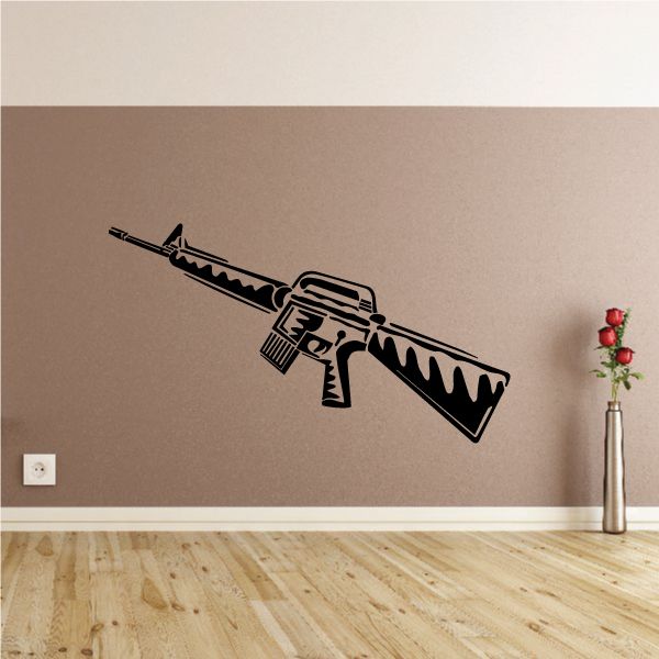 Image of M-4 Assault Rifle Decal