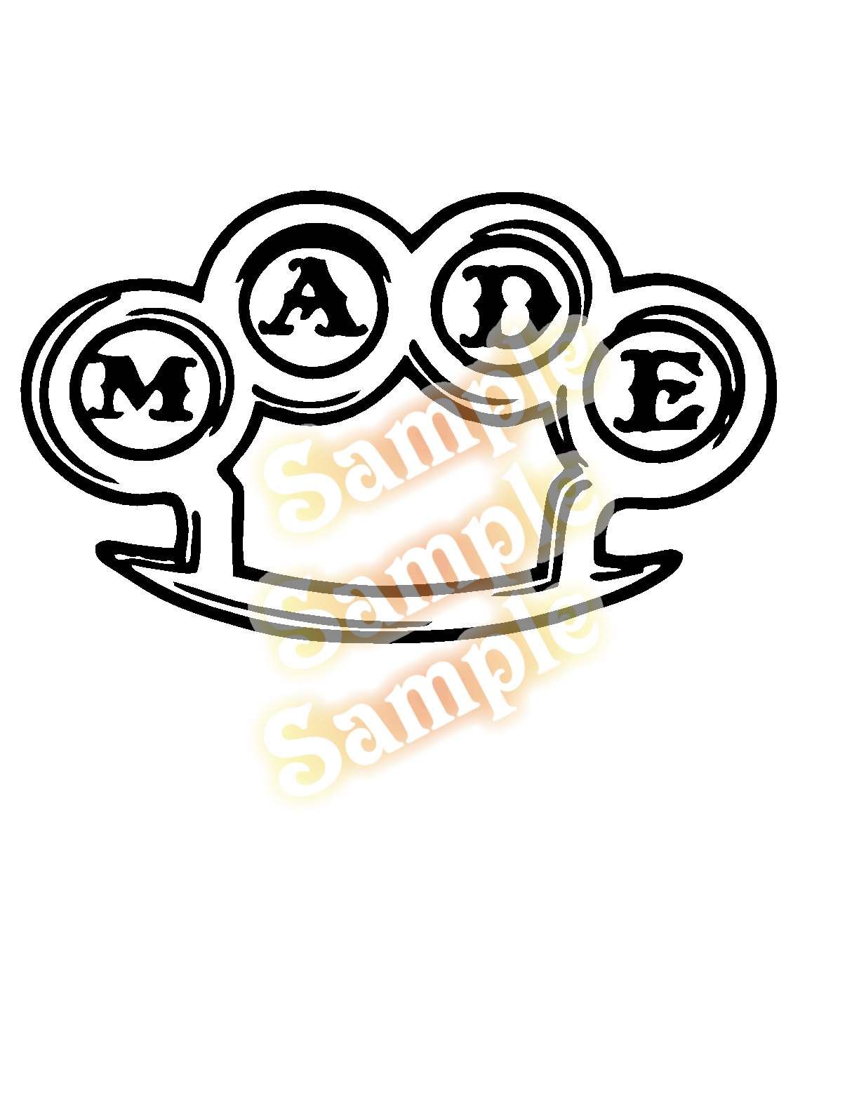 Image of MADE Brass Knuckles Decal