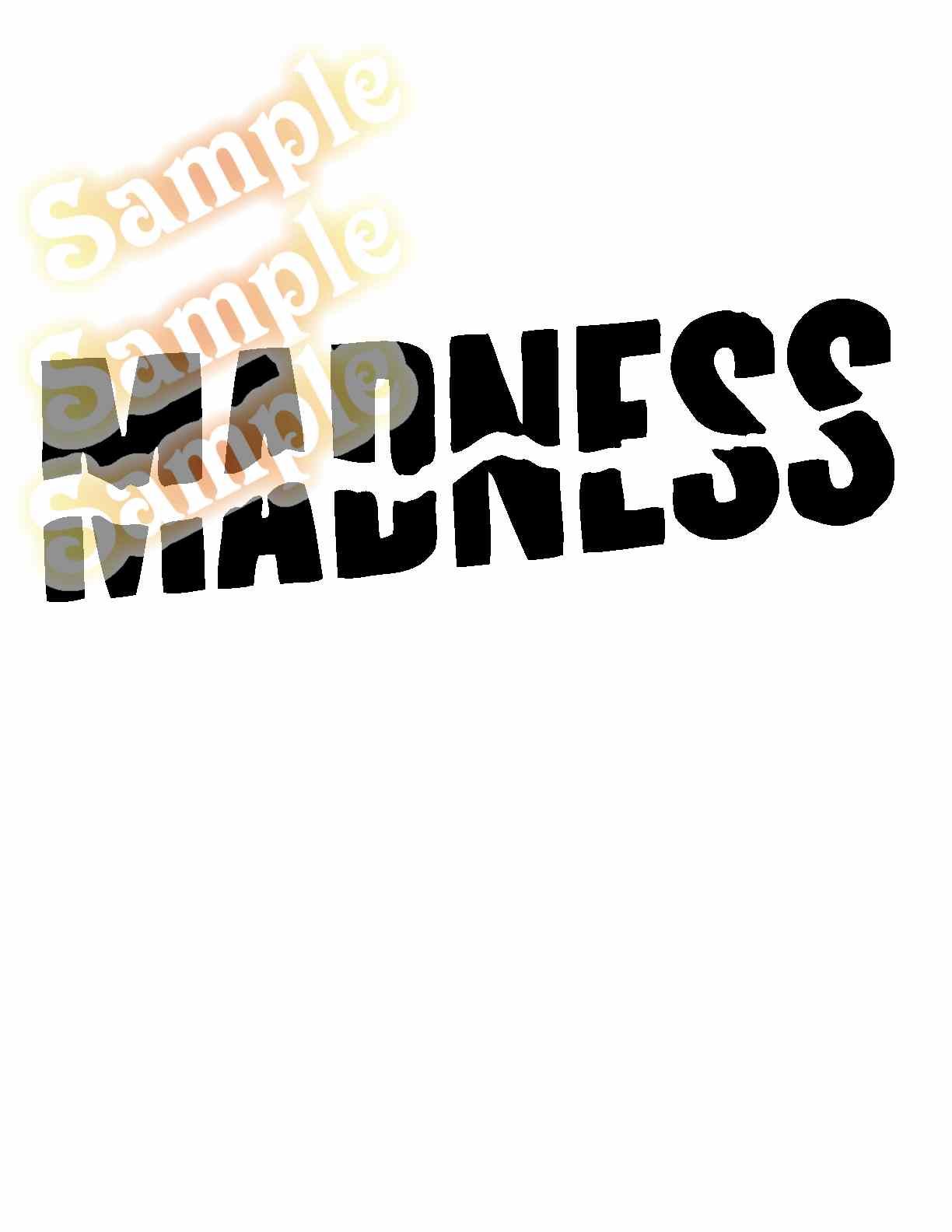 Image of Madness text Decal