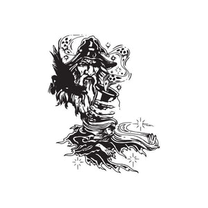 Wizard potion magic decal sticker with bottle and sparkles