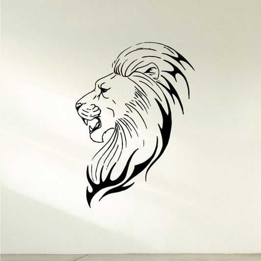 Image of Magnificent Lion Head Decal