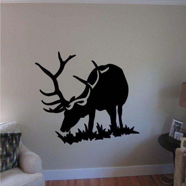 Image of Majestic Elk Grazing Decal