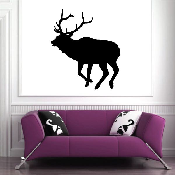 Image of Majestic Elk Running Decal