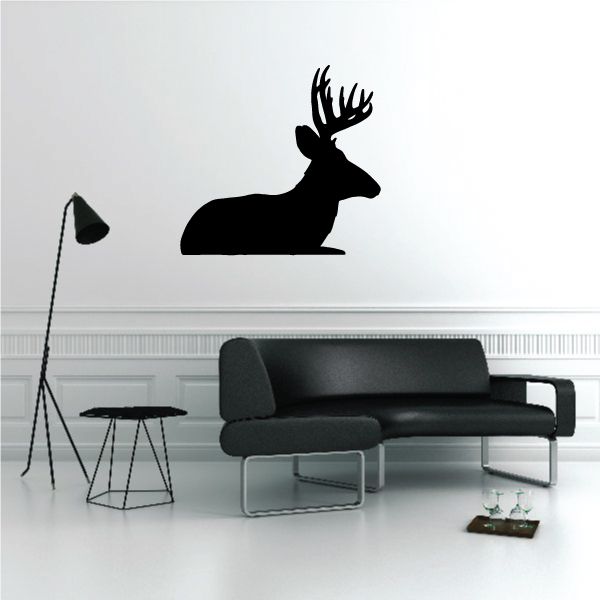 Image of Majestic Sitting Deer Decal