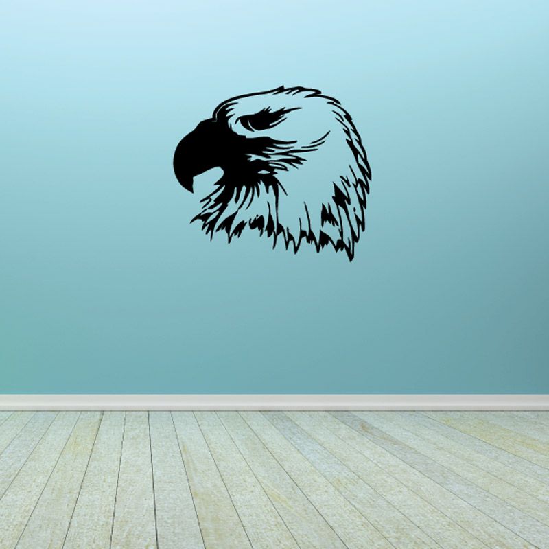 Image of Majestic Watching Eagle Head Decal