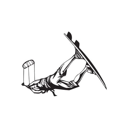 Image of Male Kitesurfing Decal