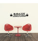 Legijuana wall decal with MARALIZE LEGIJUANA text and leaf icons