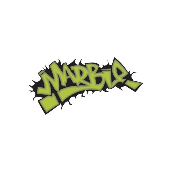 Image of Marble Graffiti Printed Decal