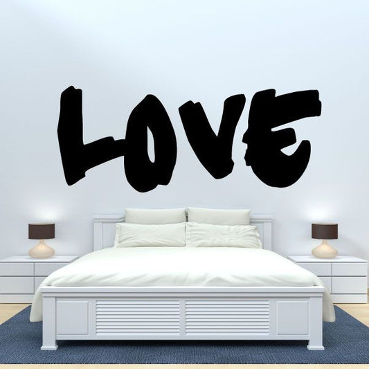 Image of Marker Bold Style Valentines Day LOVE Decal