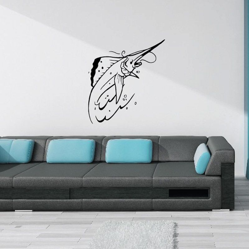 Image of Marlin Hooked Decal