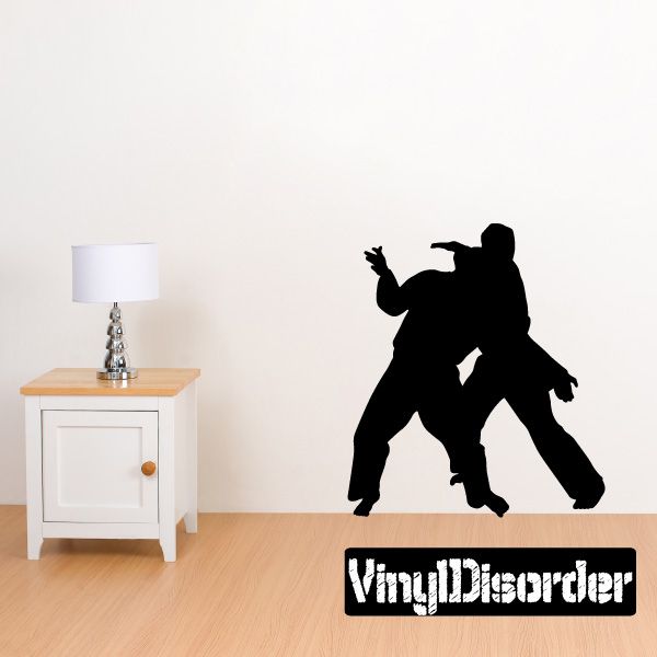 Image of Martial Arts Karate Wall Decal - Vinyl Decal - Car Decal - 001