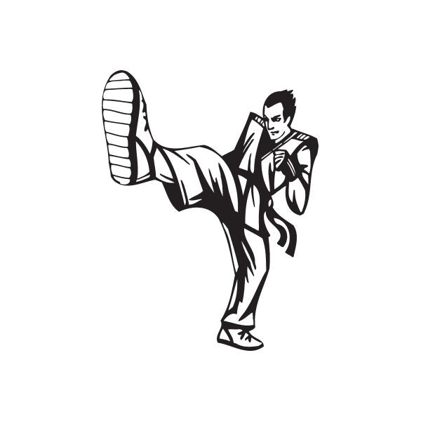 Image of Martial Arts Wall Decal - Vinyl Decal - Car Decal - DC 007