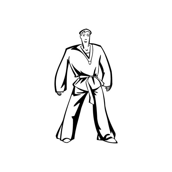 Image of Martial Arts Wall Decal - Vinyl Decal - Car Decal - DC 021