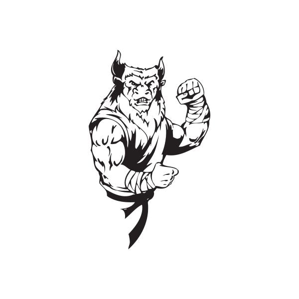 Image of Martial Arts Wall Decal - Vinyl Decal - Car Decal - DC 023