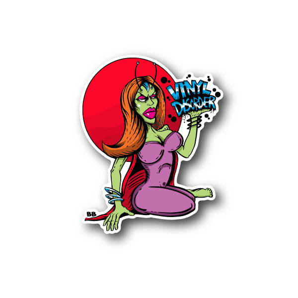 Image of Martian Babe Vinyl Sticker