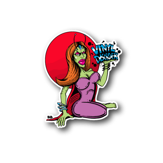 Image of Martian Babe Vinyl Sticker