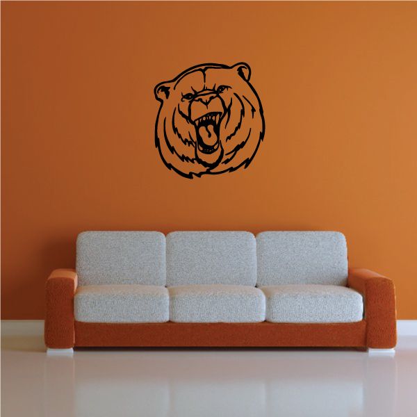 Image of Mascot Bear Wall Decal - Vinyl Decal - Car Decal - 004