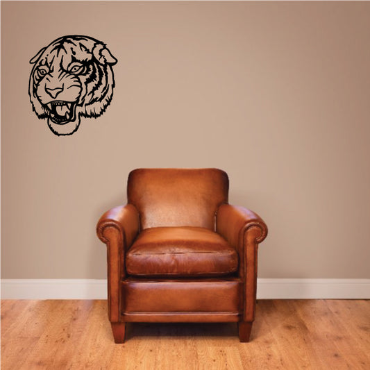 Image of Mascot Tiger Wall Decal - Vinyl Decal - Car Decal - 002