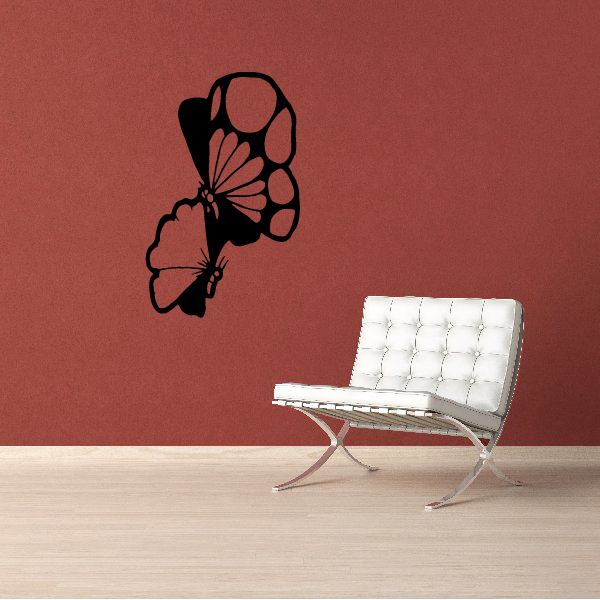 Image of Mating Butterflies Decal