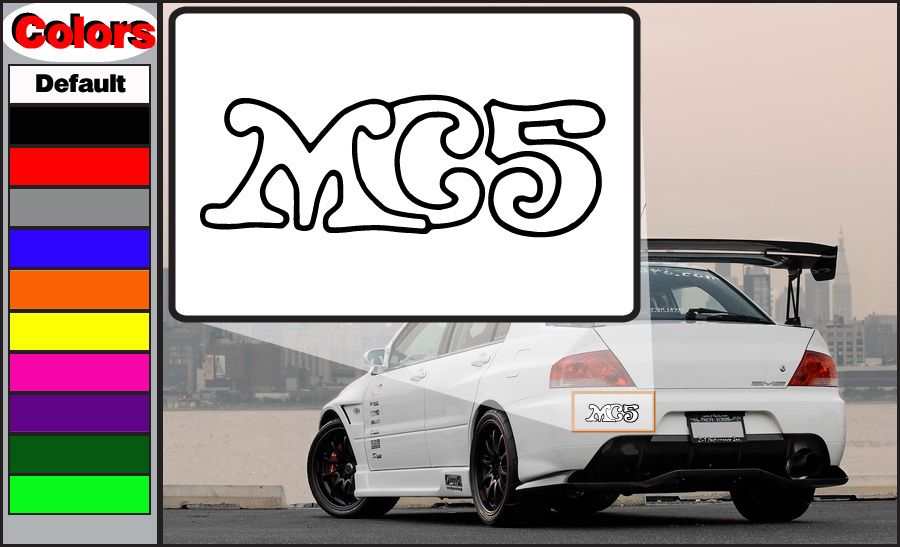 Image of MC5 Decal