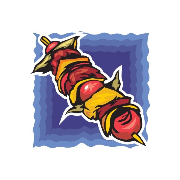 Image of Meat Shish kabobs Sticker