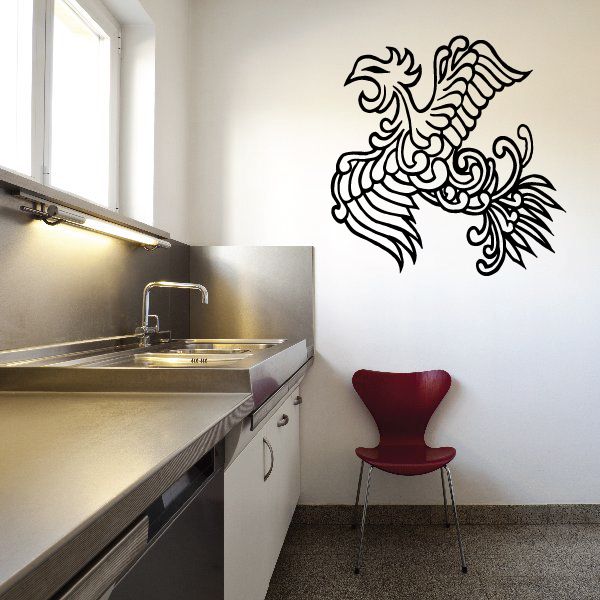 Image of Medieval Flying Bird Decal