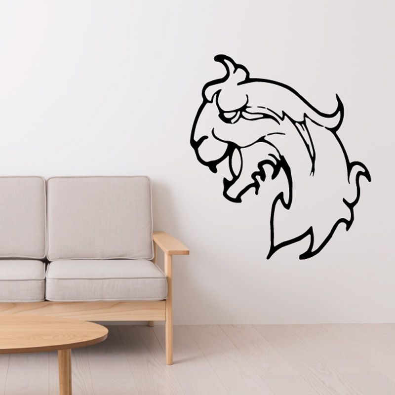 Image of Medieval Lion Head Decal